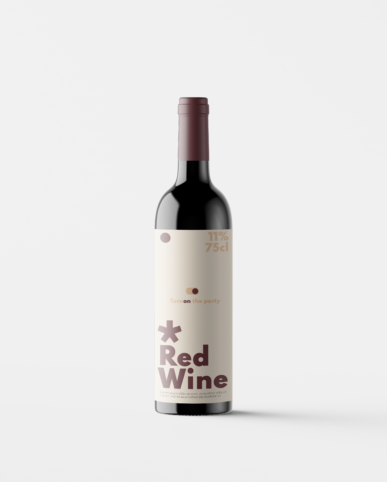 Projekt etykiety wino